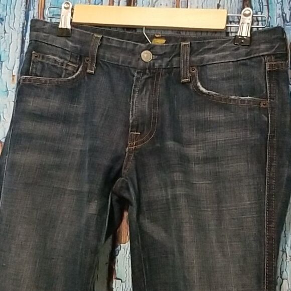 7 for all mankind distressed bootcut jeans sz 27 - Picture 2 of 13